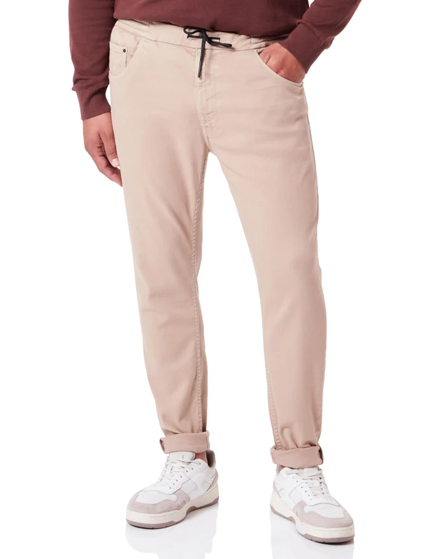 REPLAY Adult M1077 Milano Power Stretch Jeans, Light Taupe 803, 31W / 30L