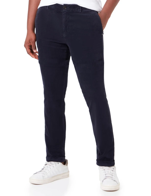 REPLAY Men's MB9889 Brad Comfort Corduroy, Navy 088-1, 27W / 32L