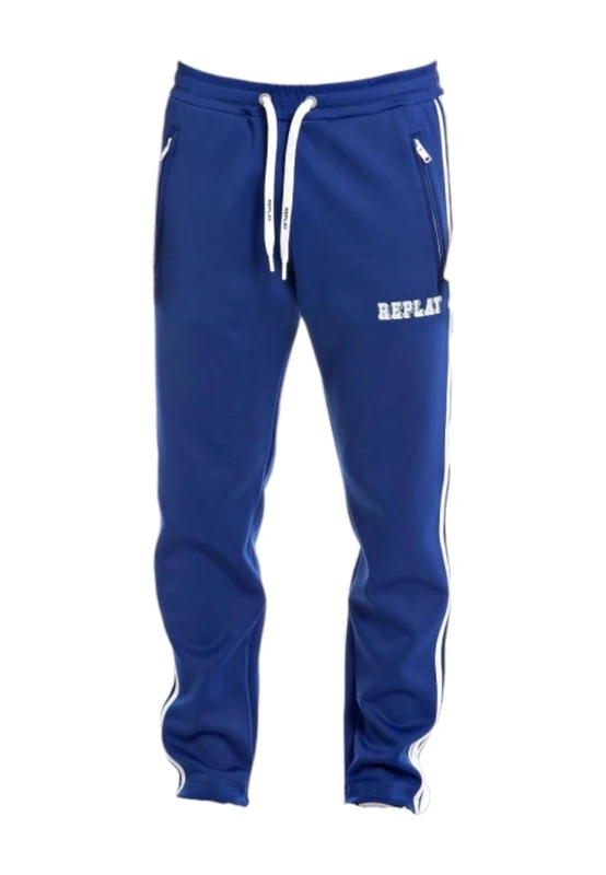 REPLAY Men's M9964 Technical Fleece Casual Pants, Royal Blue 790, XS