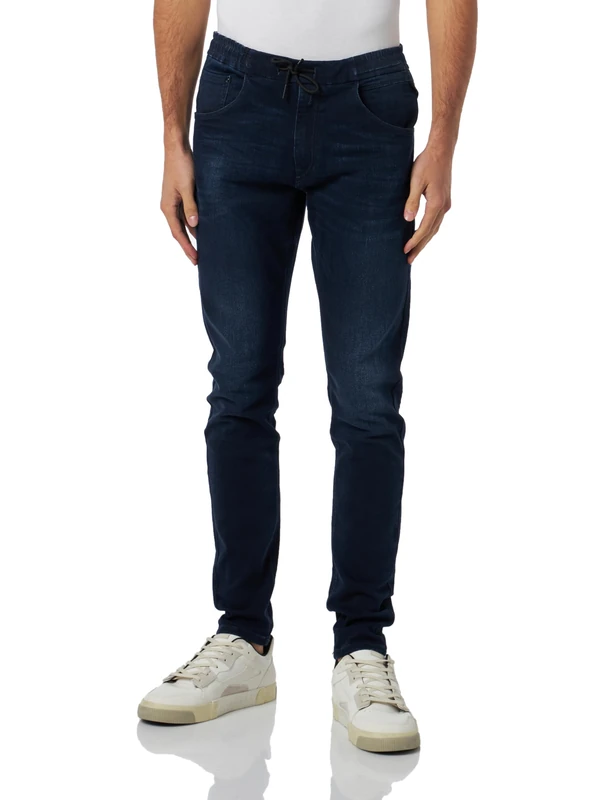 REPLAY Herren Jeans Milano mit Power Stretch, Dark Blue 007 (Blau), 34W / 32L
