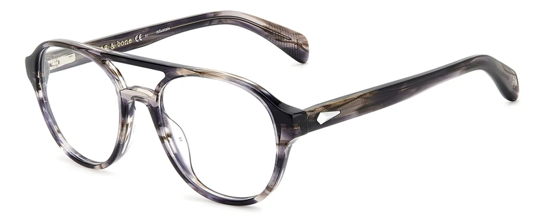 Rag&Bone Rnb7049/g Sunglasses, Grey Black Horn, 51