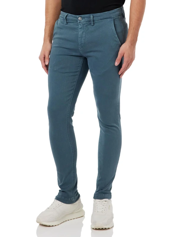 Replay Herren Chino Zeumar Slim-Fit Hyperflex X-Lite mit Stretch, Avion Blue 292 (Blau), 28W / 32L