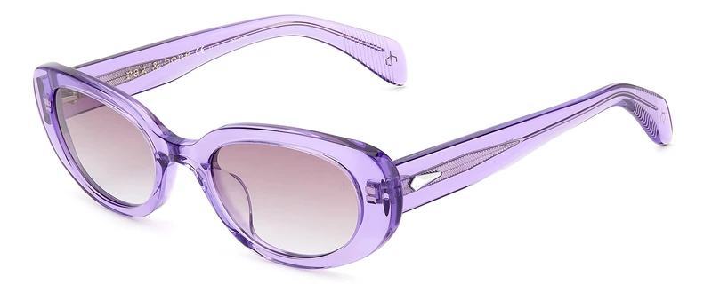 Rag&Bone Rnb1061/s B3V/J8 VIOLET Sunglasses Women's Injected, Standard, 52