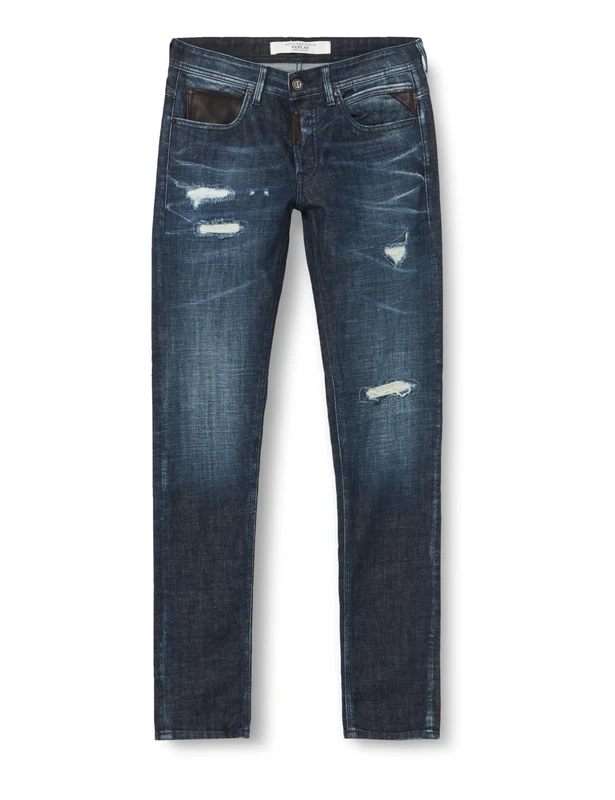 REPLAY Men's MN1008 Willbi Maestro Jeans, Dark Blue 007, 28W / 30L