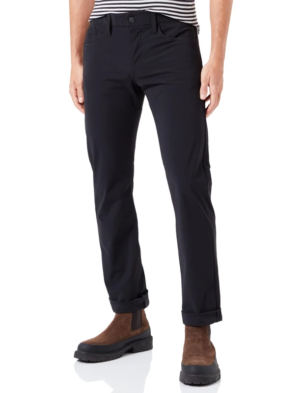 REPLAY Men's M983W Waitom Hyperflex Hybrid Pants, Black 098, 34W / 34L