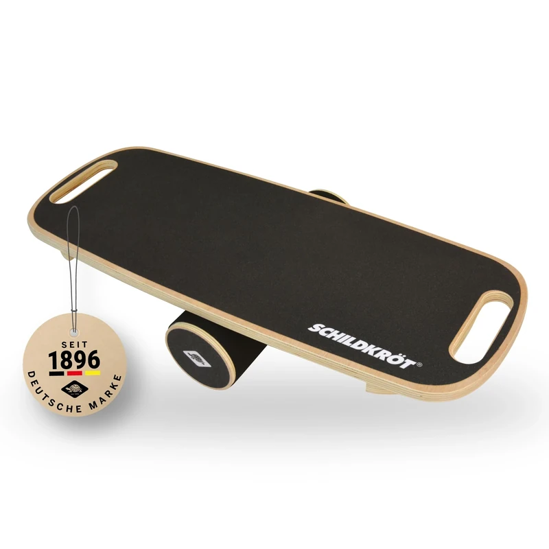 Schildkröt WoodenBalance 960243 Real Wood Board, Non-Slip Surface, Includes Instructions, in Colour Box