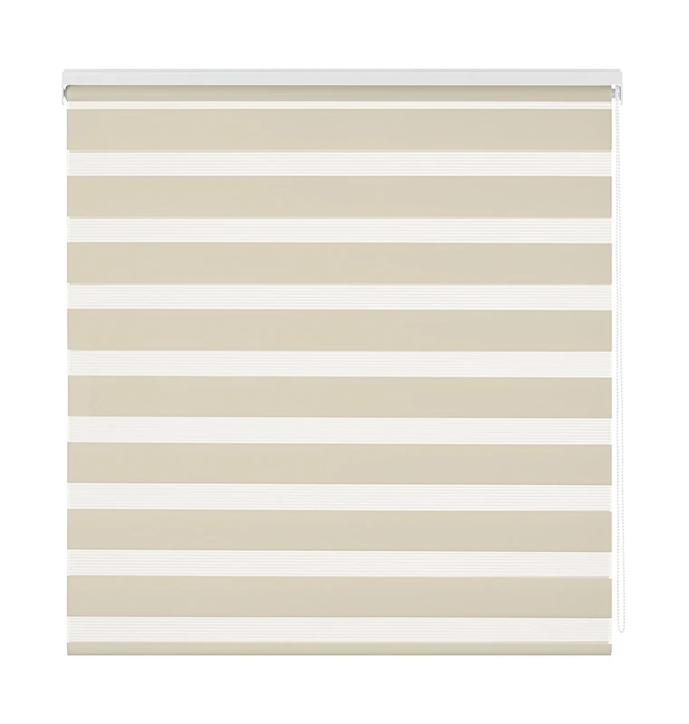 Estoralis | Vera | Night and Day Roller Blind Modern Design | Double Fabric | Beige | 145 x 180 cm (W x H) Fabric Size 142 x 175 cm | Blinds for Windows and Doors - Image 1