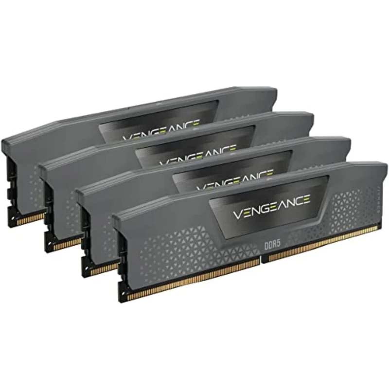 CORSAIR VENGEANCE DDR5 64GB (4x16GB) DDR5 5600MHz CL36 AMD EXPO Intel XMP iCUE Compatible Computer Memory – Grey (CMK64GX5M4B5600Z36)
