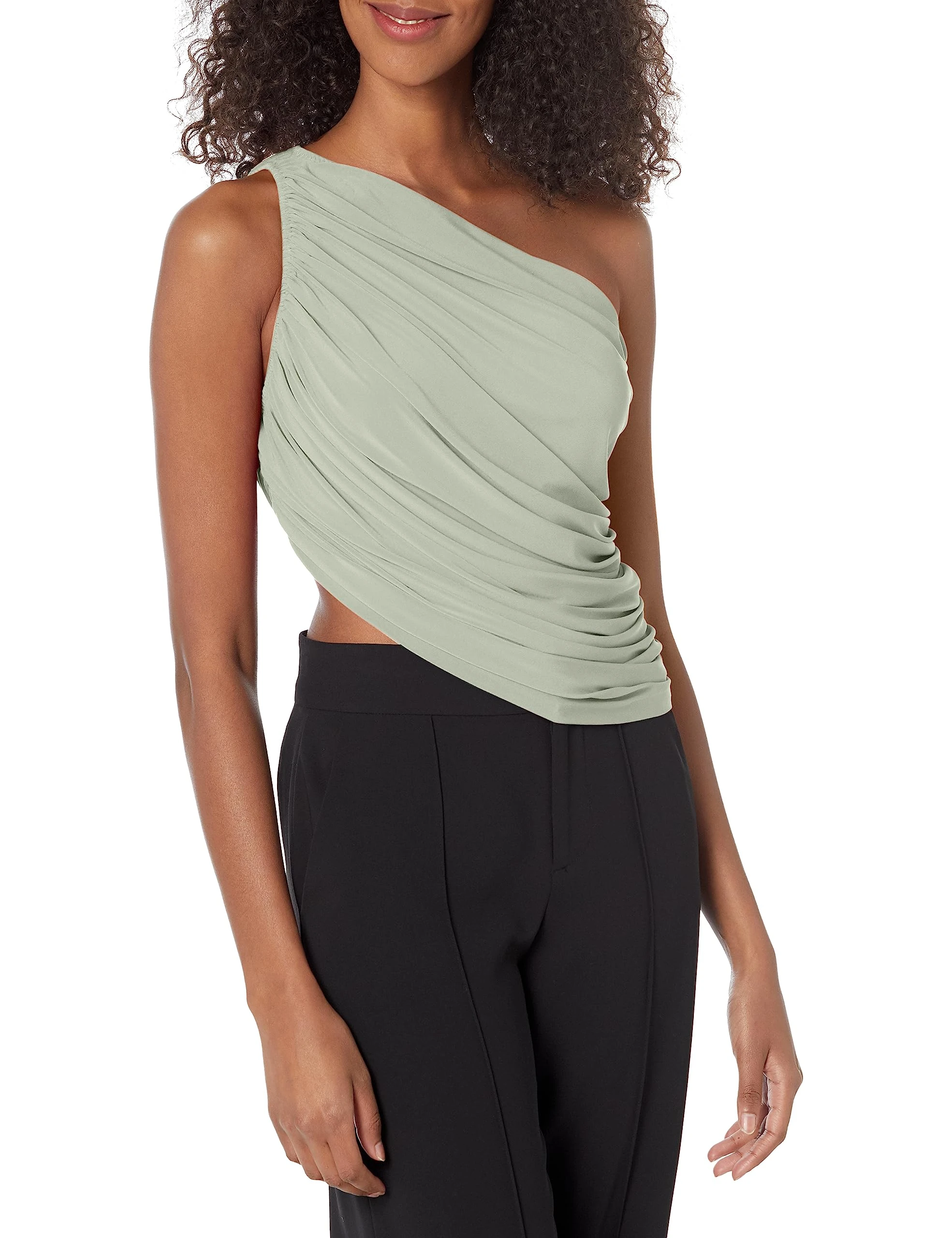 Norma Kamali Women's Diana Swim Bra, Dried Sage, XS