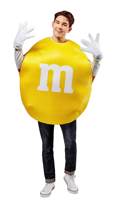 Rubies Adult M&M Foam Tabard Costume, Yellow, One Size