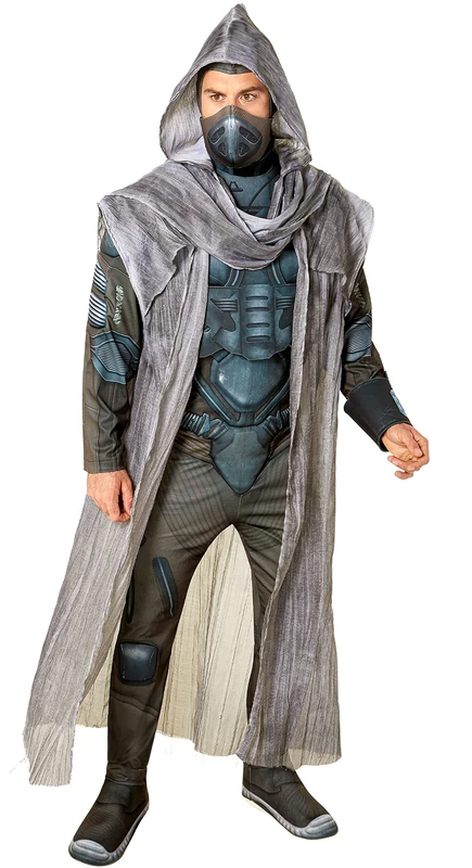 Rubies Mens Deluxe Paul Costume Hooded Cape & Mask, As Shown, L