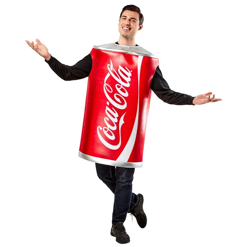 Rubies 1000508 Coca Cola Can of Coke Costume Foam Tunic Adult, Shown, One Size