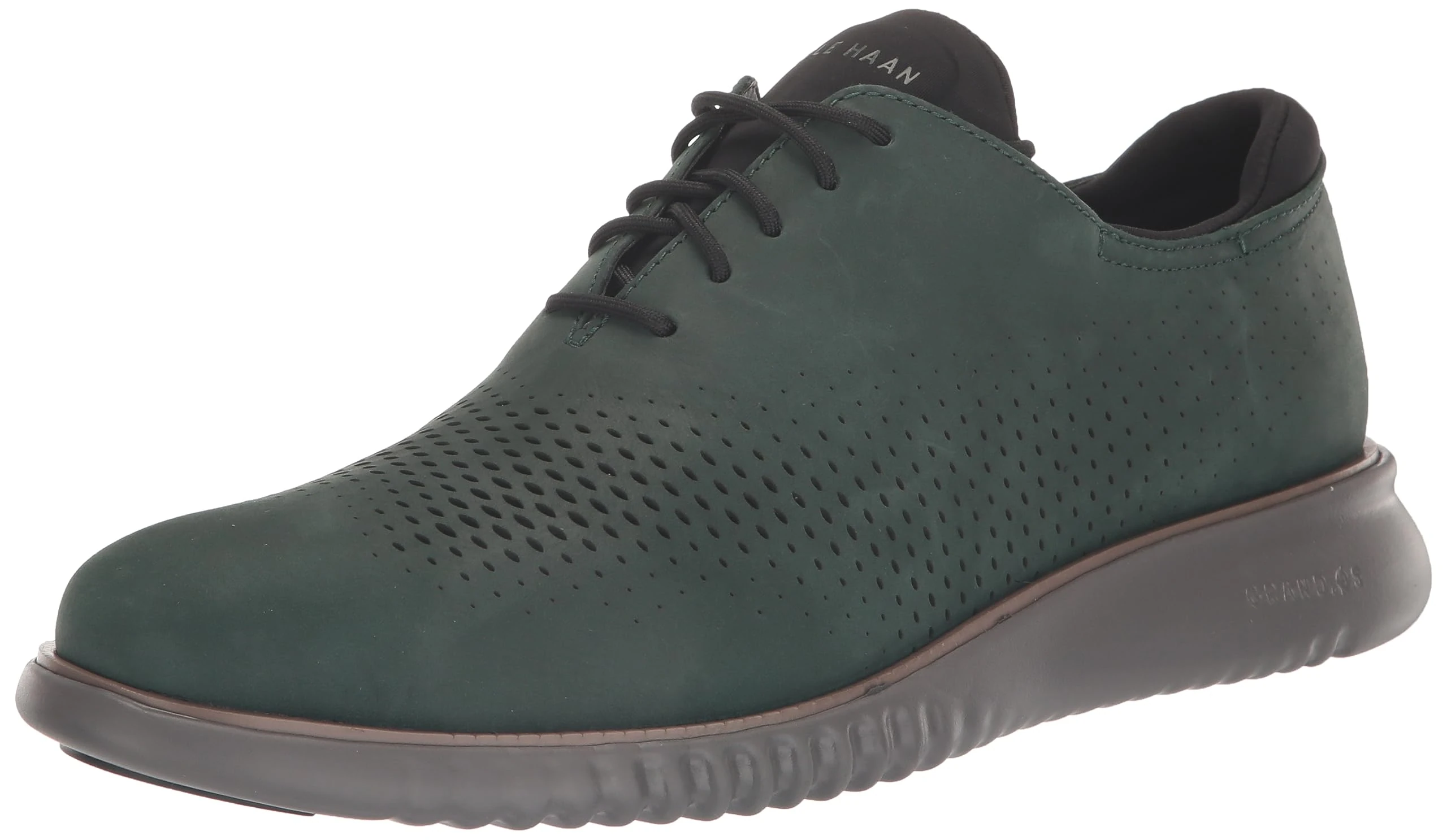 Cole Haan Men's 2.Zerogrand Laser Wingtip Oxford Lined, Scarab Nubuck/Aventurine/Tornado, 7.5 UK