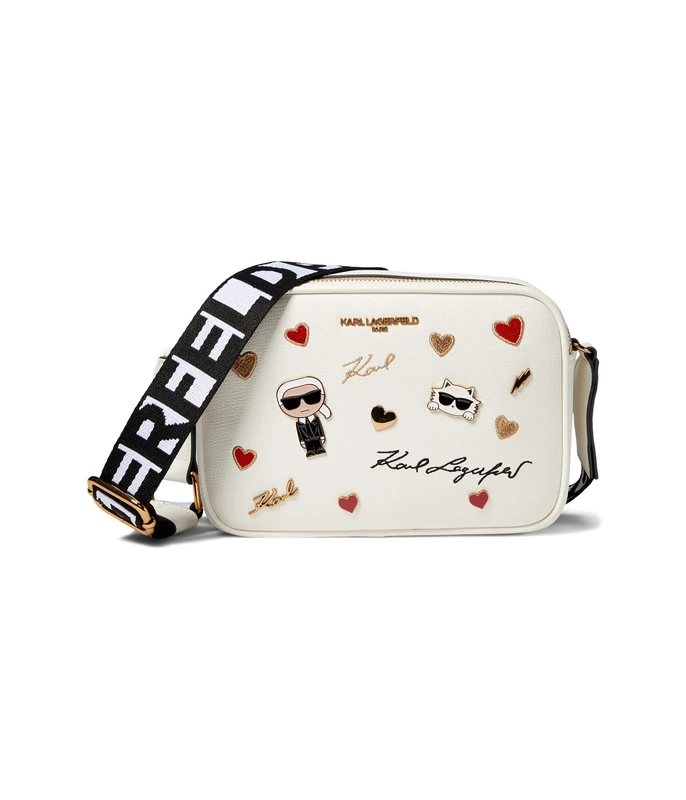 KARL LAGERFELD Paris Maybelle Crossbody, Multi/White, One Size - Image 1