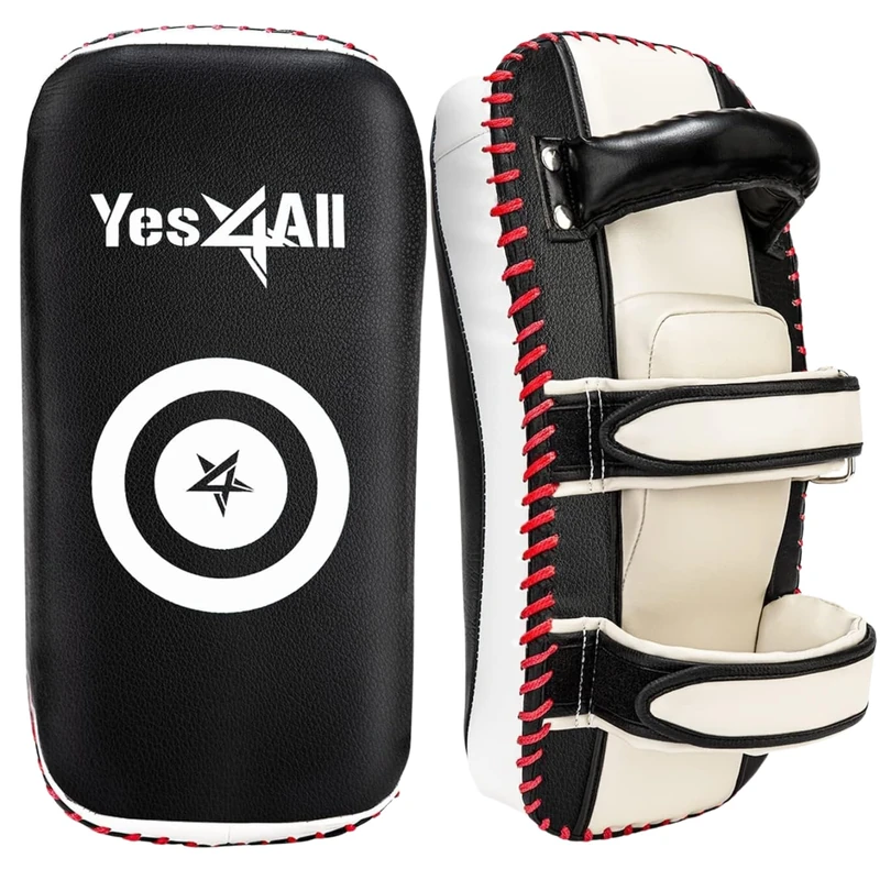 Yes4All Unisex Kickboxing Kick Pads (Pair), Black - Image 1