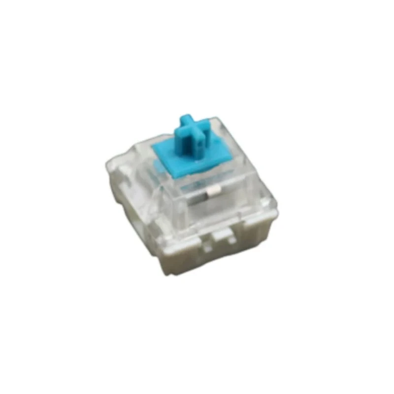 100pcs Switch Replacement Switch for Mechanical Keyboard Compatible for MX Switch Key Switch For CIY Sockets SMD 3pin Thin Pins Dedicated Shaft Body Black Blue Brown Red (blue)