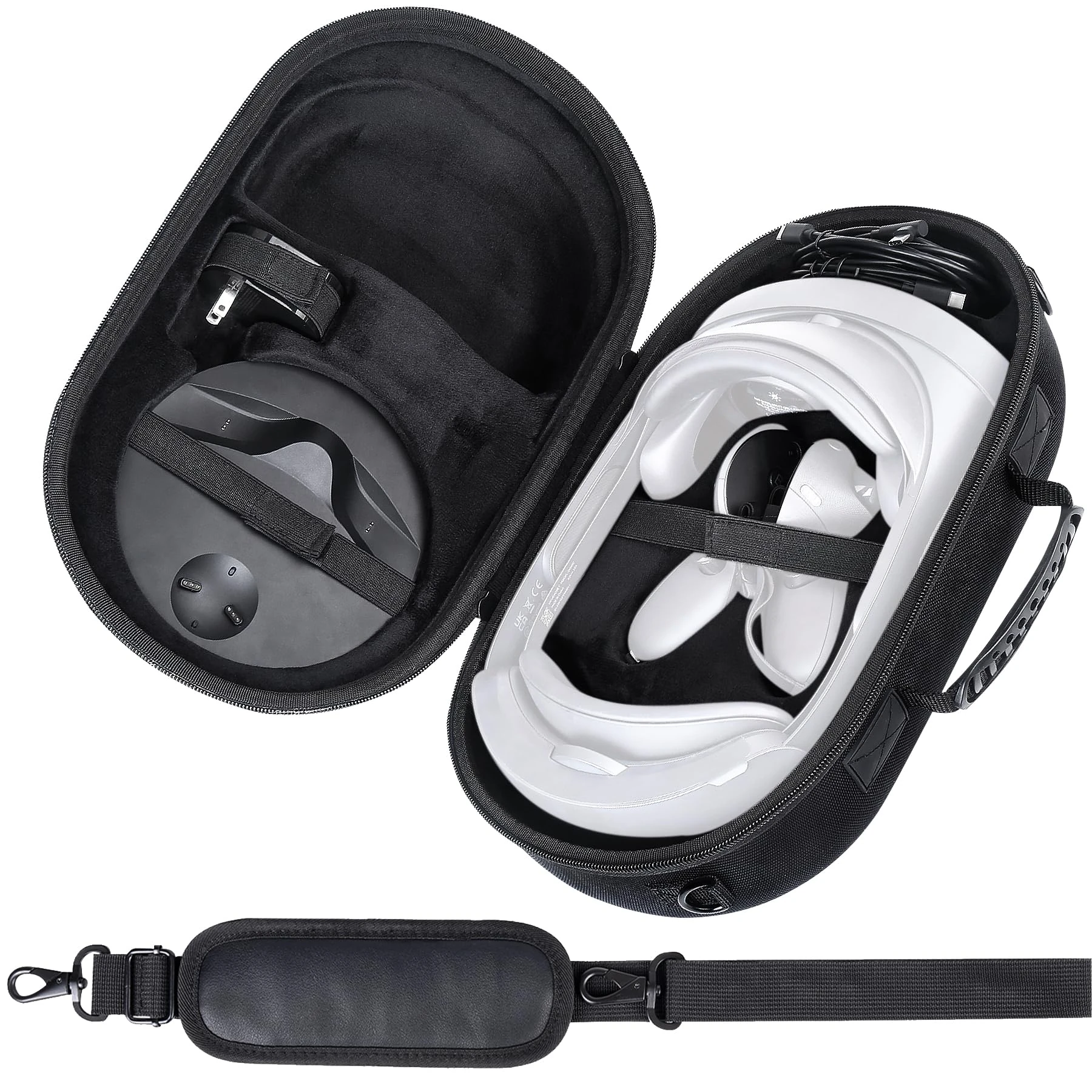 Aenllosi Hard Carrying Case for Meta Quest Pro/Meta Quest 3 All-in-One VR Headset, Only Case(Black)