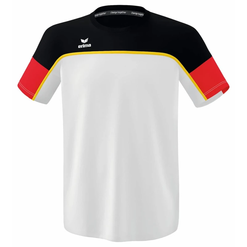 Erima Men's „Change Functional T-Shirt, White/Black/red, XXL
