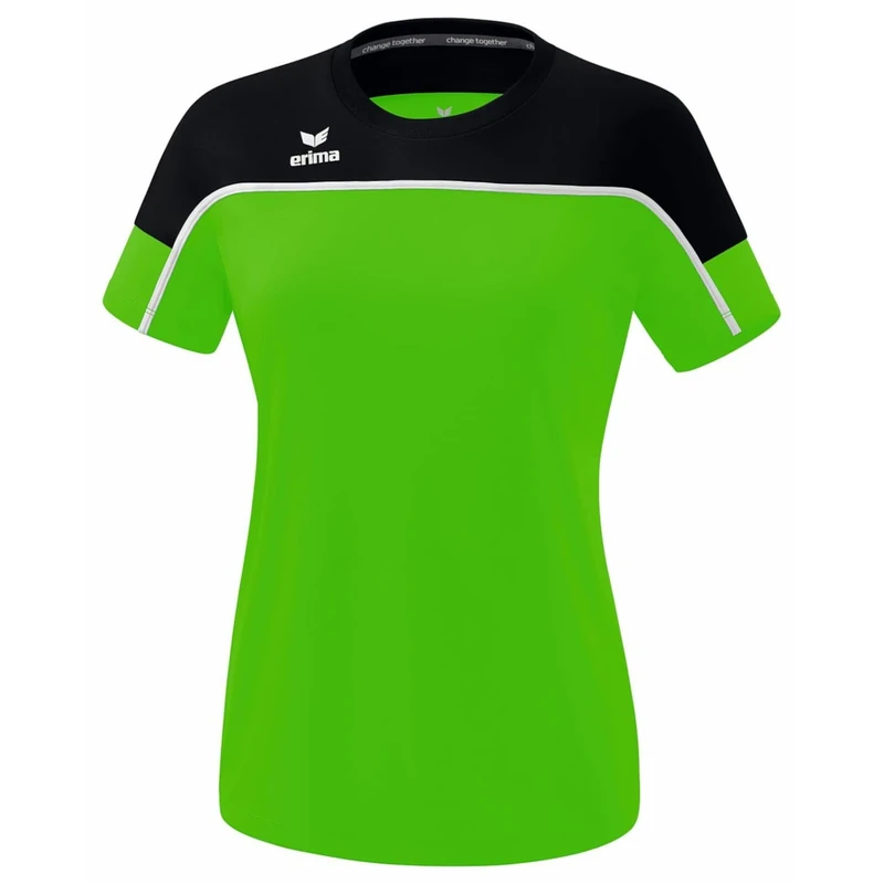 Erima Women's „Change Functional T-Shirt, Green/Black/White, 42