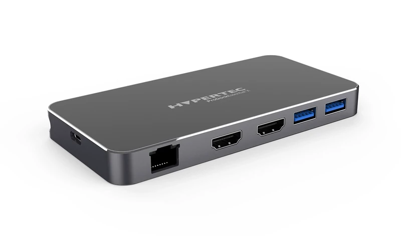Hypertec ProDockEssential X1 Universal USB-C Dock, Dual HDMI, 8K Single Display (Windows) / 4K Dual Display, 2x USB-A 3.0, 1x USB-C, Gigabit Ethernet, 100W Power Delivery