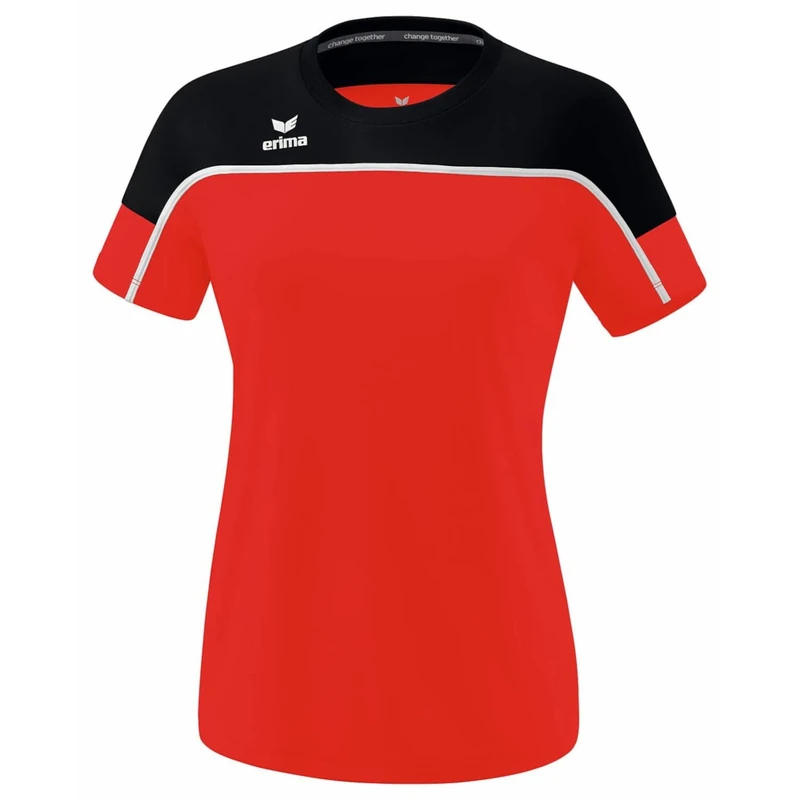 Erima Women's „Change Functional T-Shirt, red/Black/White, 42