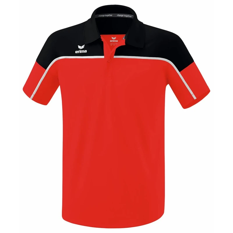Erima Men's „Change Polo Shirt, red/Black/White, XXL