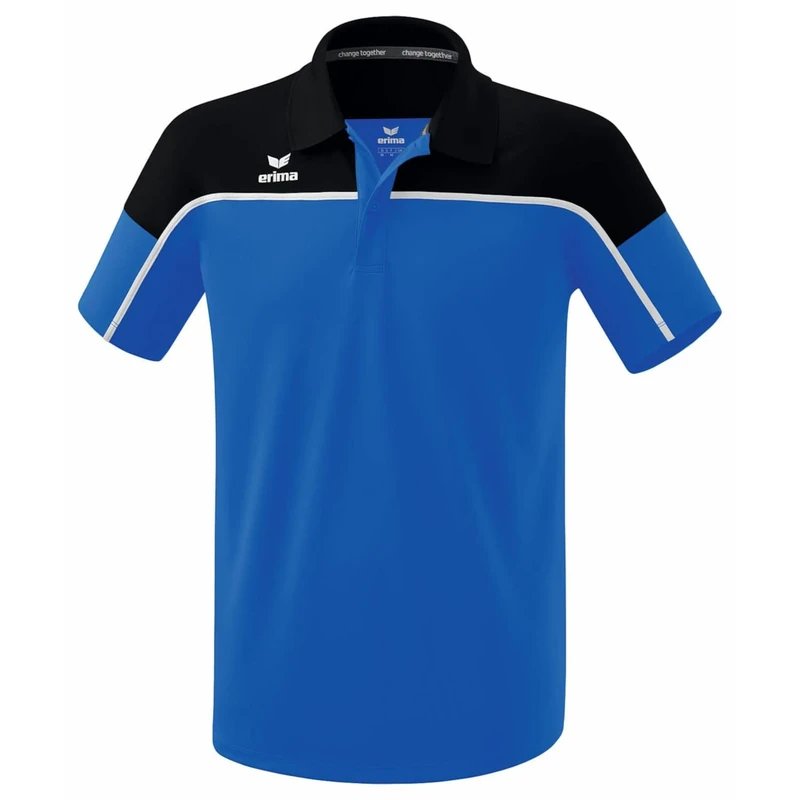 Erima Men's „Change Polo Shirt, new Royal/Black/White, XXL