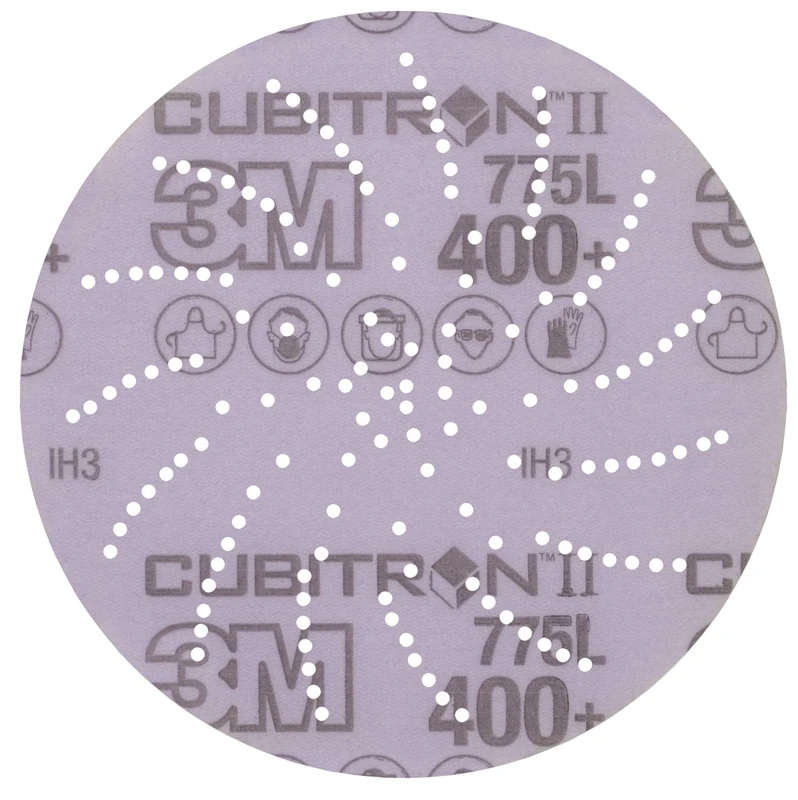 3M Xtract Cubitron II Film Disc 775L, 127 mm, 400+, Clean Sand, 50 Discs per Pack