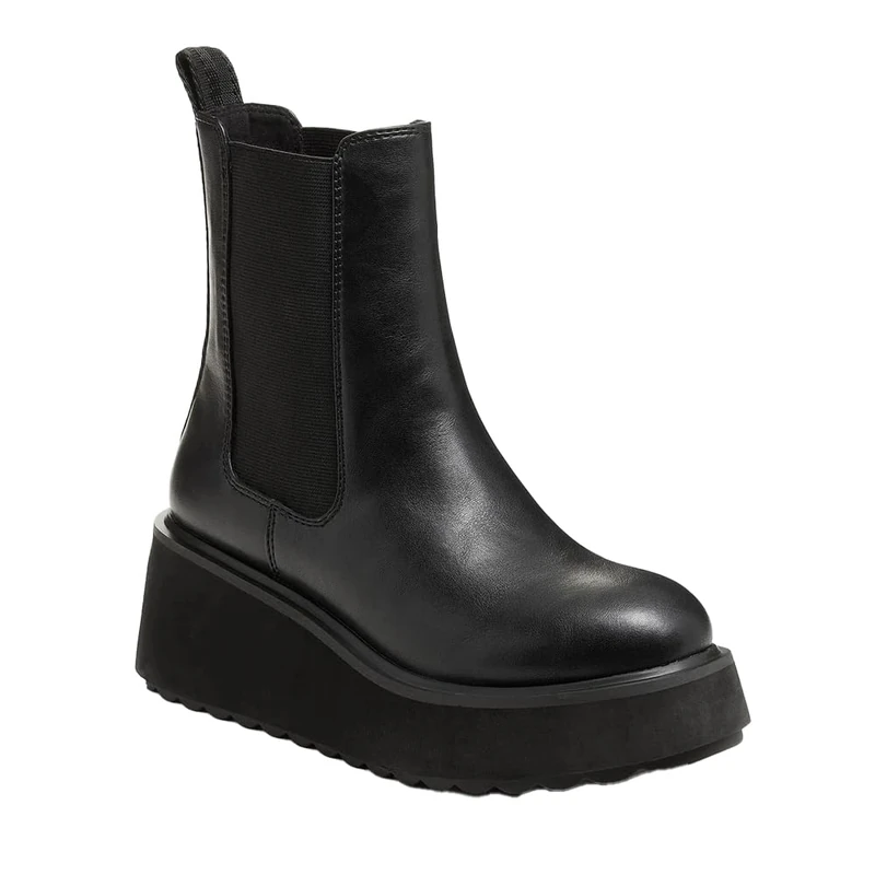 Rocket Dog Heyday Polyurethane Women's Black Flat Chelsea Boots - UK 4