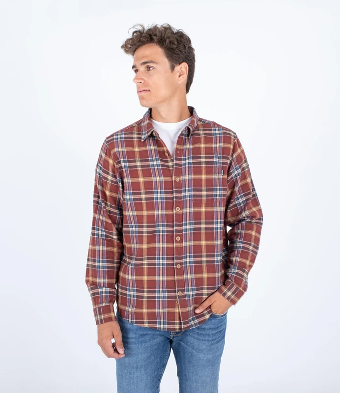 Long sleeve shirt men - Portland Organic Flannel