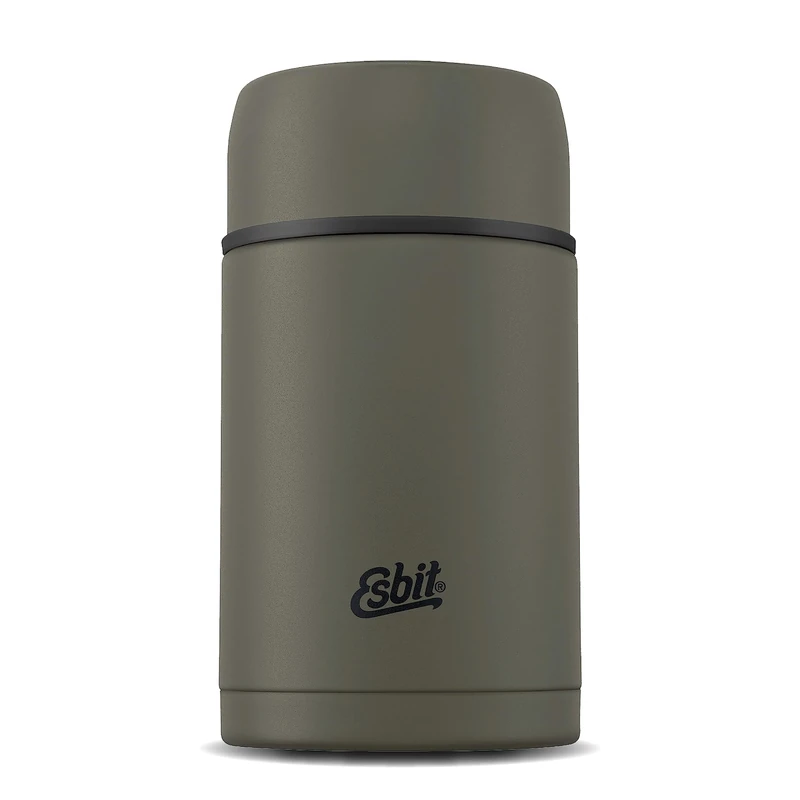 Esbit Classic Thermal Container for Food - Warming Container 1000 ml in Olive Green - Stainless Steel for Hot and Cold Foods