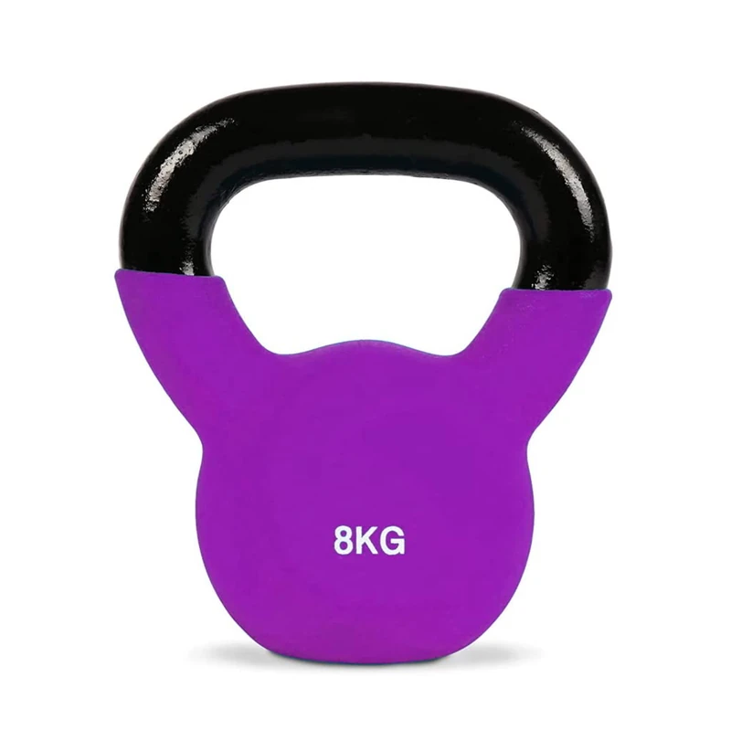 8 kg Kettlebell Cast Iron Weight for Whole Body Training Cross Training Ball Weights with Non-Slip Grip