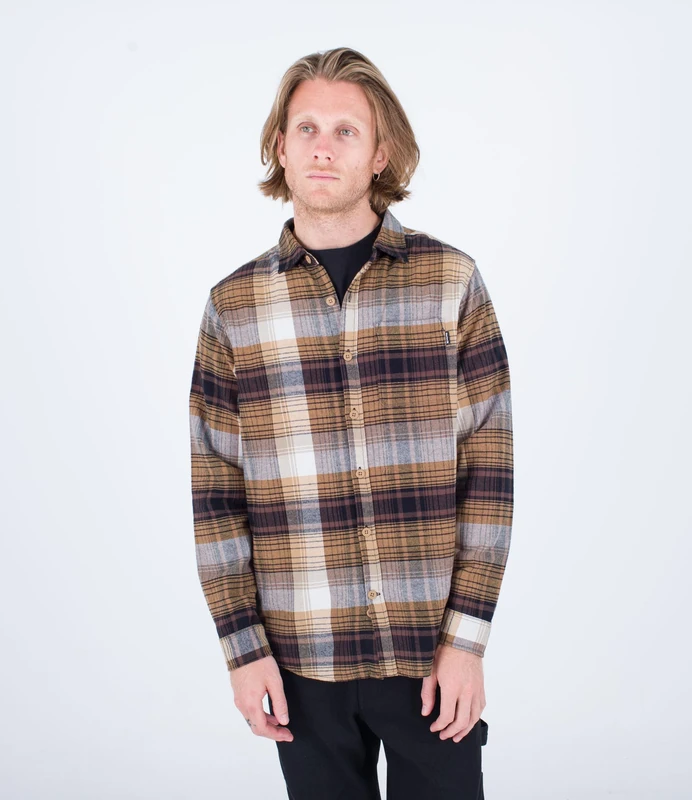 Long sleeve shirt men - Portland Organic Flannel