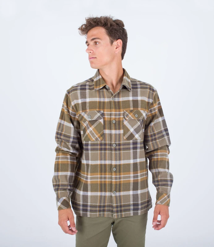 Long sleeve shirt men - Santa Cruz Shorline Flannel