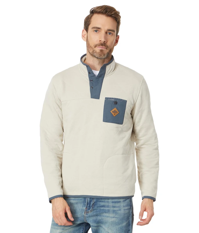 Sweatshirt men - Middleton Quilted 1/4 Zip Snap