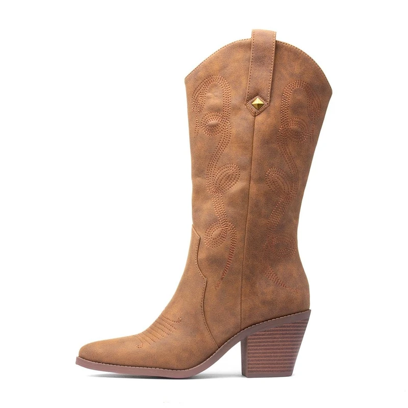 Rocket Dog Womens/Ladies Feria Western Boots (7 UK) (Walnut)