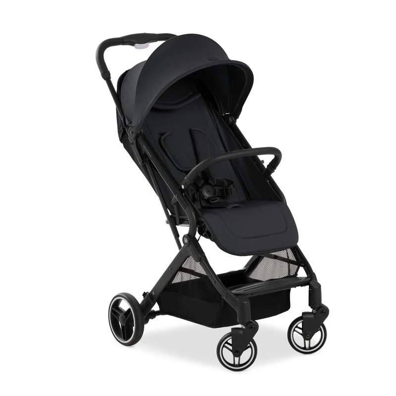 hauck Travel N Care Plus Travel Buggy with Reclining Function, Only 7.2 kg, UV Protection 50+, Maximum Load 25 kg (22 kg Child + 3 kg Basket), Small Foldable (Black)