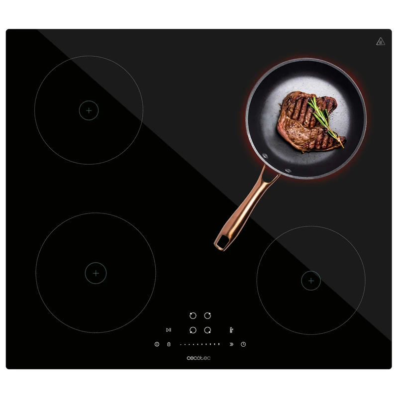 Cecotec Bolero Squad I 4200 Induction Hob, Max Power 7200 W, Induction of 4 Fires, 9 Levels, Timer, Touch Slider Control, Safety Lock and Quick Start - Image 1