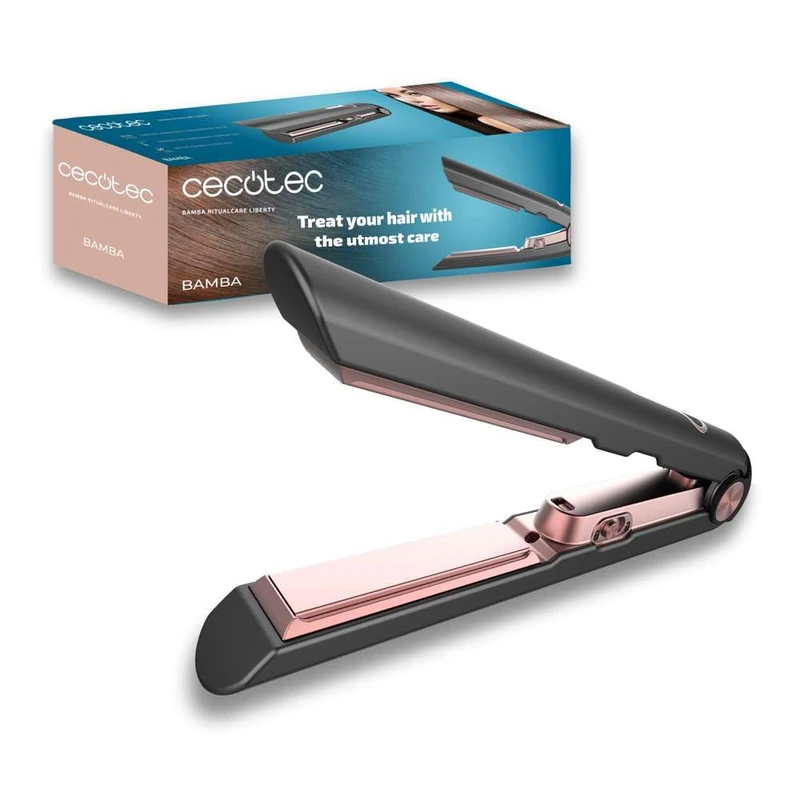 Cecotec Bamba RitualCare Liberty Cordless Hair Straightener, 30 Minute Battery Life, Ceramic Coating, Fast and Even Heat Distribution, Ergonomic Design