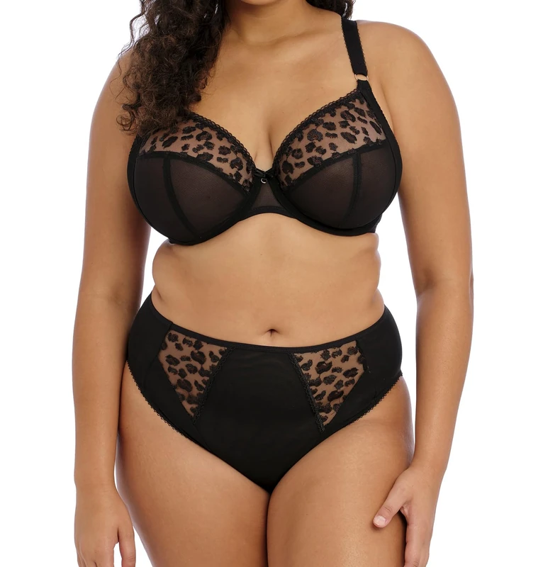 Elomi Namrah Underwired Bandless Plunge Bra (36G, Jet) - Image 1