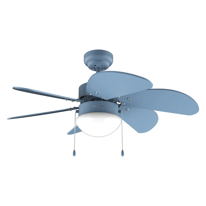Cecotec - Ceiling Fan with EnergySilence Aero 3600 Vision Full Blue Light - 50 W, Diameter 91 cm, Bulb Not Included, 3 Speed, 6 Blades, Summer/Winter Mode, Elegant Design