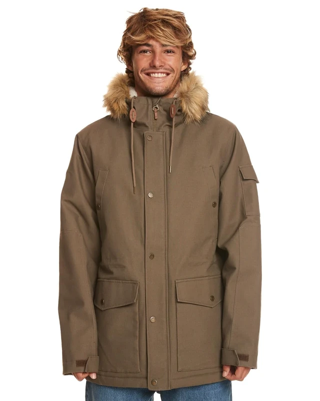 Quiksilver Long Trip - Water-Resistant Parka for Men