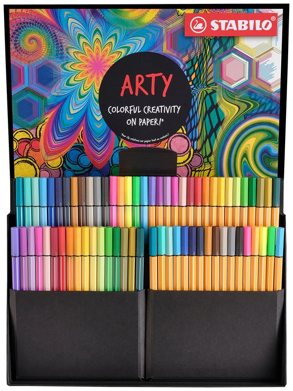 STABILO Creative Set - point 88 & Pen 68 - ARTY - Pack of 68 - Assorted Colours