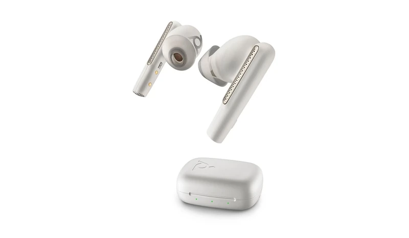 POLY Voyager Free 60 USB-C Earbuds mit Ladecase für Microsoft Teams, weiß