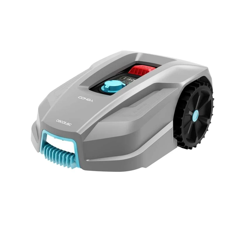 Cecotec Robotic Lawn Mower with App Conga Grasshopper 800 Connected. Brushless Digital Motor, 800 m² Surfaces, Maximum Slope of 35%, Cutting Blade Regulator, Rain Detector Sensor