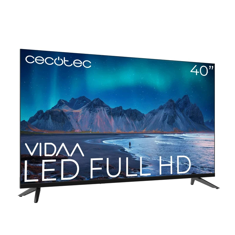 Cecotec ALF50040 A5 Series 40 Inch LED TV Full HD Smart TV VIDAA Dolby Audio Smart TV VIDAA Built-in WiFi Chromecast 3 HDMI 2 USB 16W Speakers