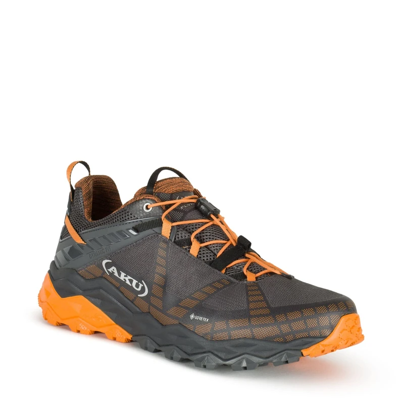 AKU Men's Flyrock GTX Hiking Shoes, Black Orange, 9.5 UK