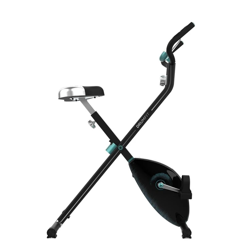 Cecotec DrumFit X-Bike Neo Folding Exercise Bike Saddle and Side Handlebars Simple and Compact Folding System Support for Equipment 8 Resistance Levels 1.5kg Flywheel