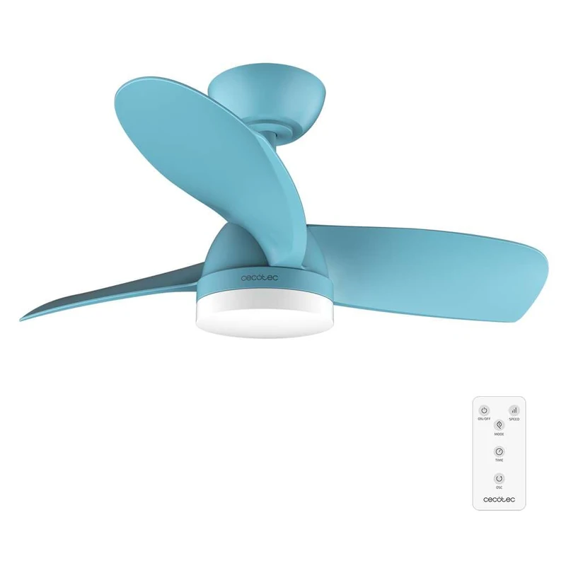 Cecotec - Ceiling Fan withlightEnergySilence Aero 3050 Sky, 35 W, DC motor, diameter 92 cm withlight LED, remote control, timer, 6 speeds and 3 blades
