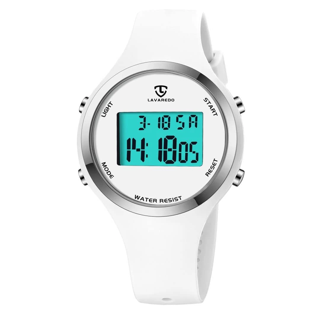 Watches for Women, Ladies Watches Outdoor Sport with Alarm/Calendar/Back Light/Stopwatch/Chronograph, Digital Watch Gifts for Teen Girls/Women